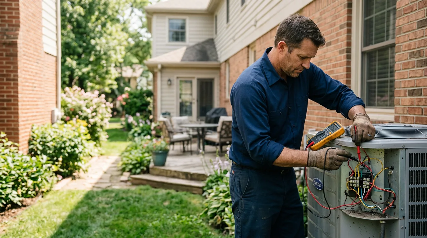 HVAC technician working near Spring House, PA